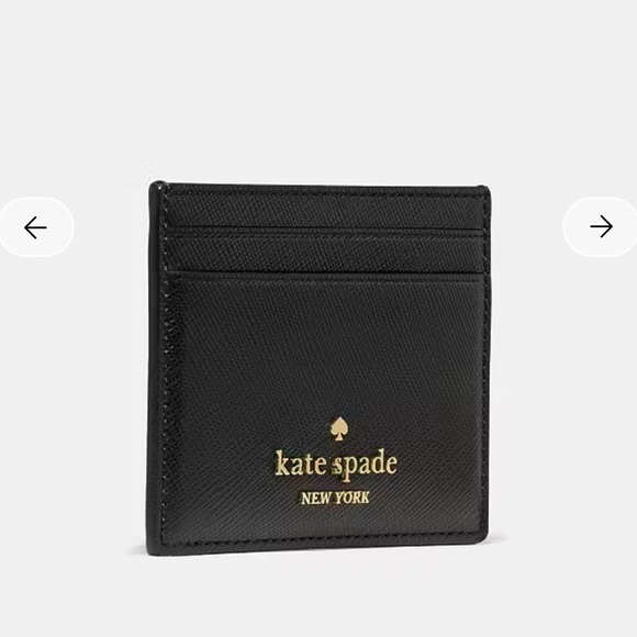 NWT Kate Spade Small Wallet Black Card Holder - Picture 2 of 5